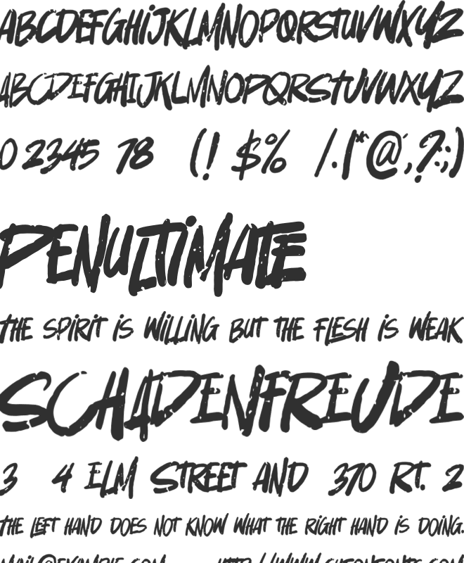 Amicable font preview