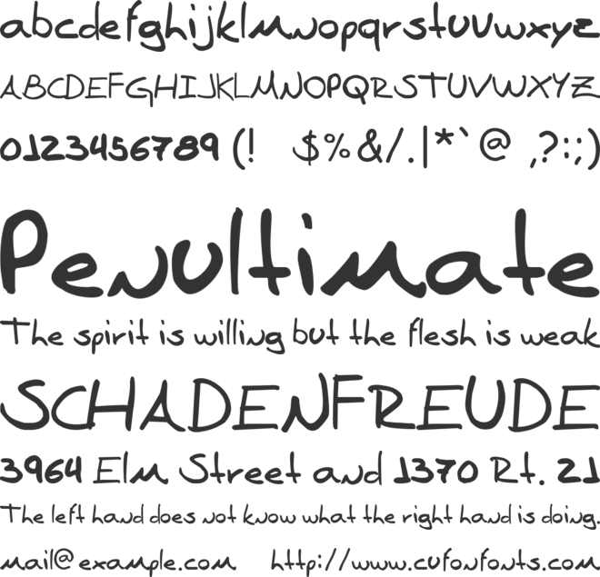 Denise Sans font preview