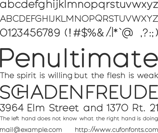 Fontype Rounded font preview