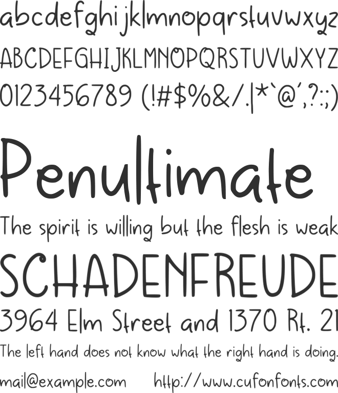 Halleys font preview