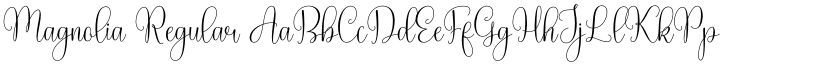 Magnolia Regular font