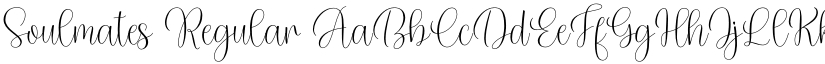 Soulmates Regular font