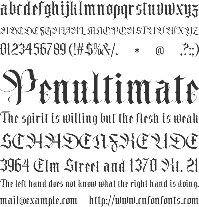 Belong Faith font preview