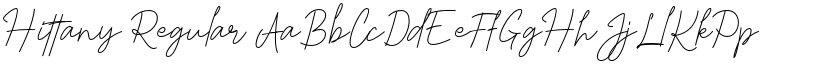 Hittany Regular font