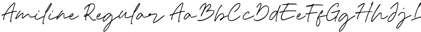 Amiline Regular font