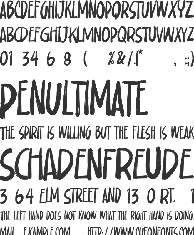 Calathos font preview