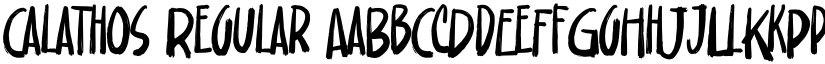 Calathos Regular font