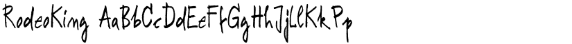 RodeoKing font