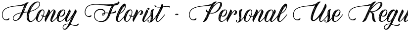 Honey Florist - Personal Use Regular font