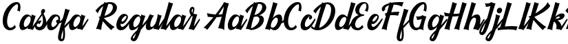 Casofa Regular font