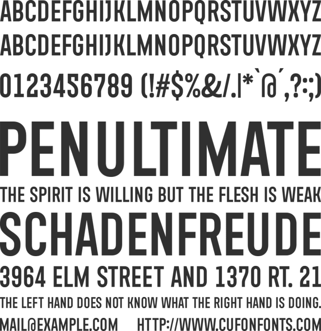 Xhers font preview