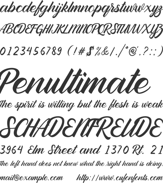 Ramphal font preview