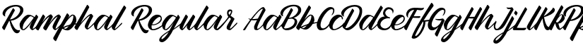 Ramphal Regular font