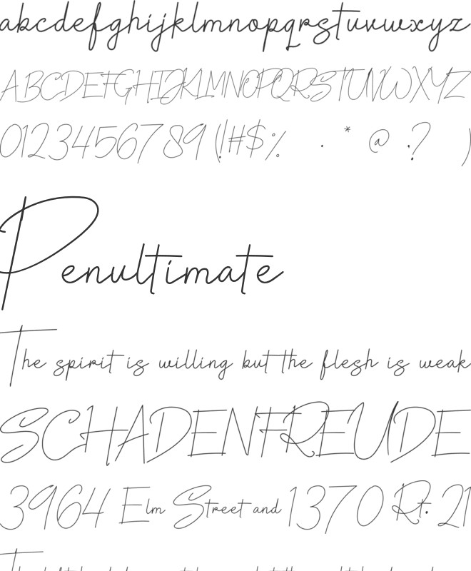 The Rosmarie Signature font preview