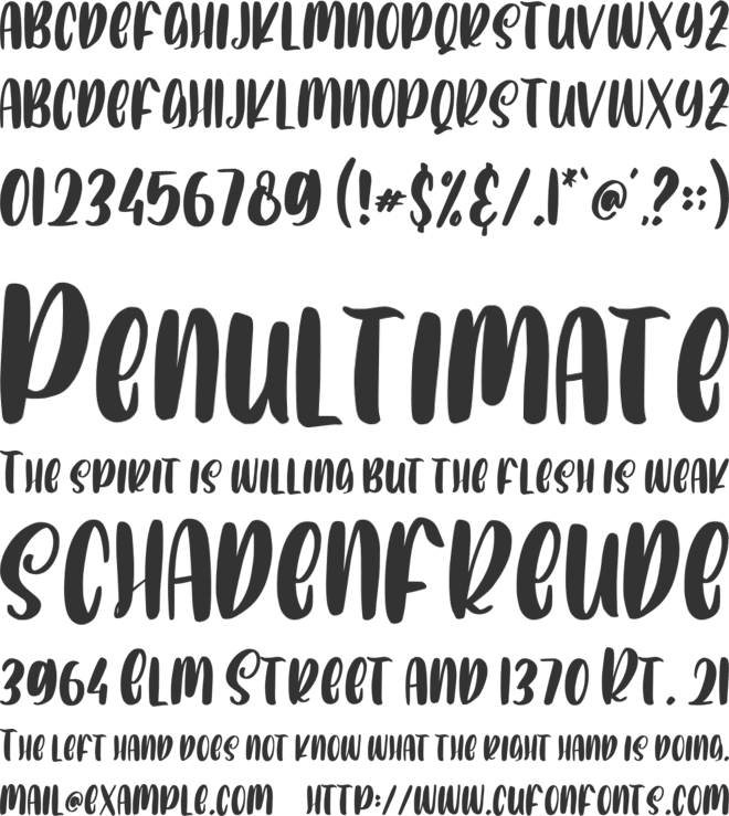 Catty Smile font preview