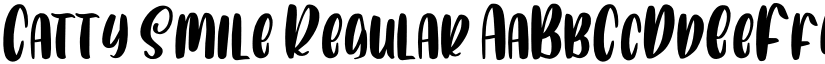 Catty Smile Regular font