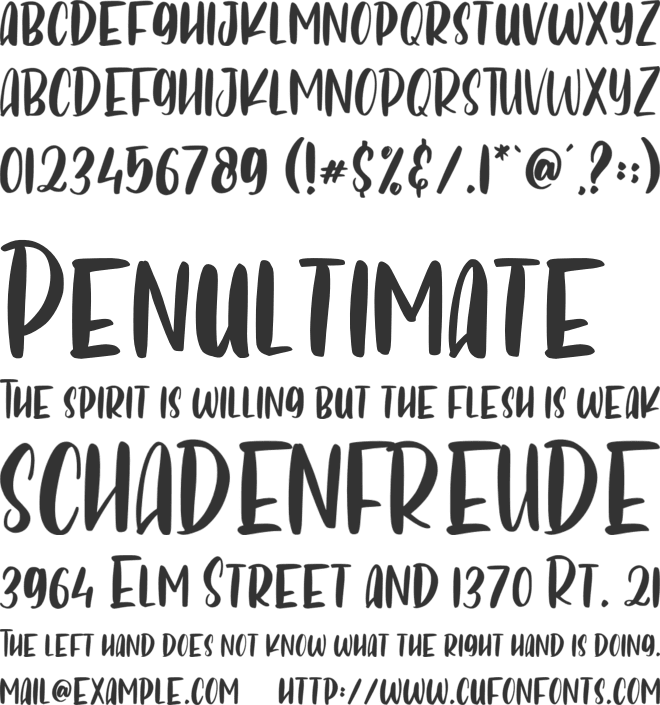 Lemon Fresh font preview