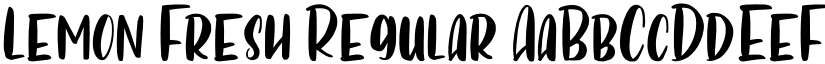 Lemon Fresh Regular font
