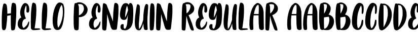 Hello Penguin Regular font