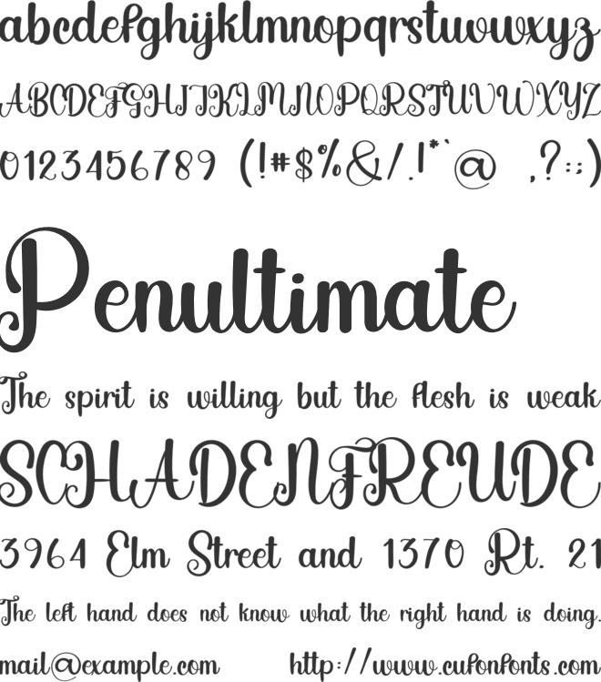 Sometime font preview