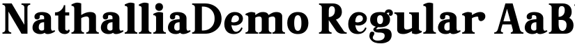 NathalliaDemo Regular font