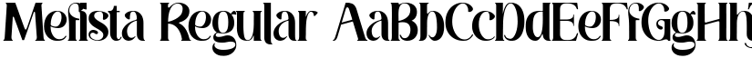 Mefista Regular font