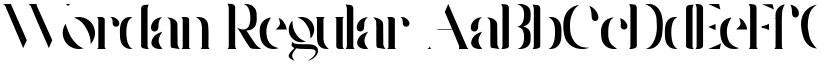 Wordan Regular font