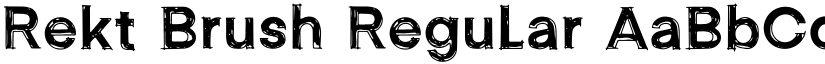 Rekt Brush Regular font