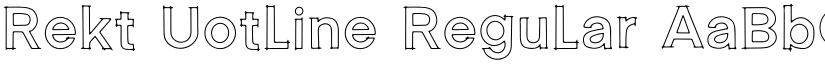 Rekt Uotline Regular font