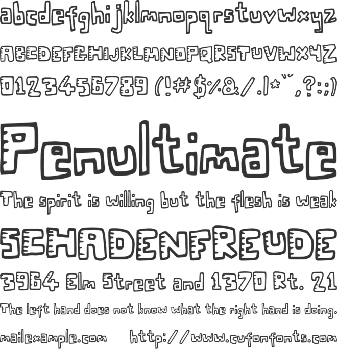 Twenty Twenty font preview