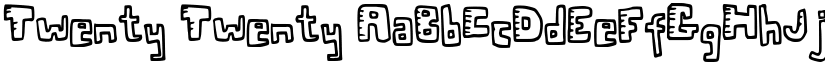 Twenty Twenty font