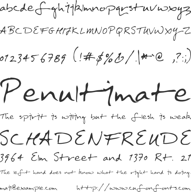 Doctor font preview