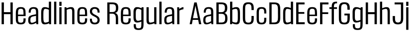 Headlines Regular font