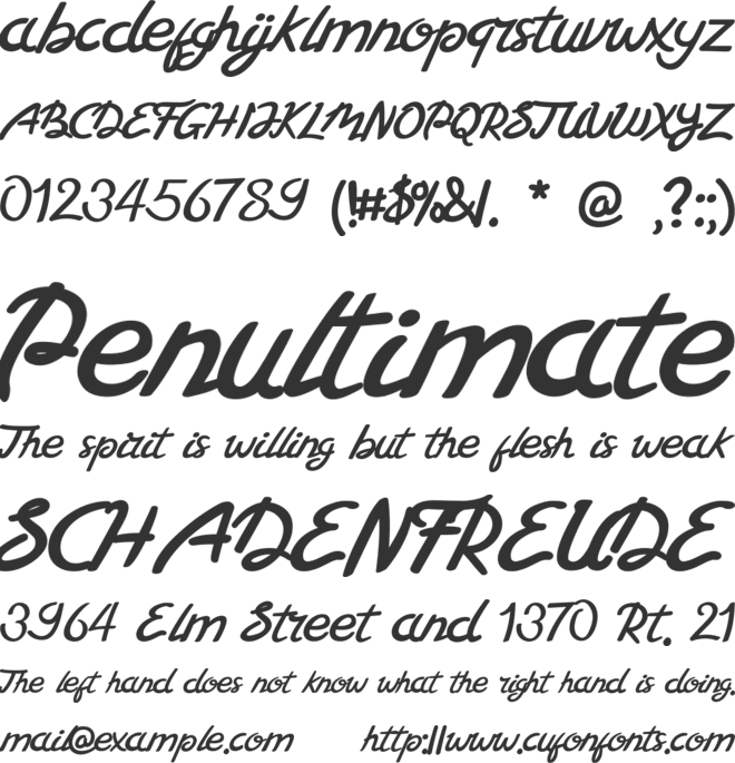 Sirikaya font preview