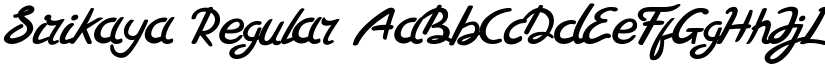 Sirikaya Regular font