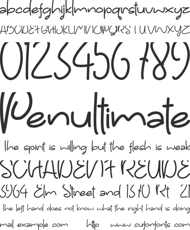 Ogicha DEMO font preview
