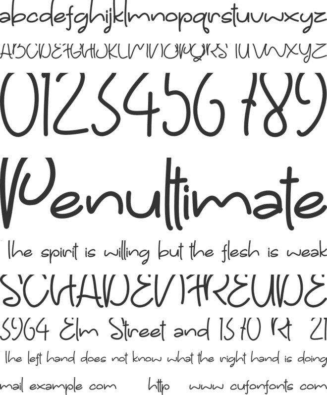 Ogicha DEMO font preview