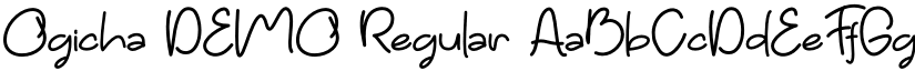 Ogicha DEMO Regular font