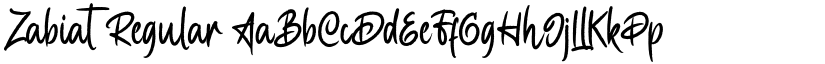 Zabiat Regular font