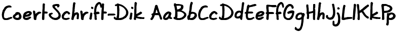 CoertSchrift-Dik font