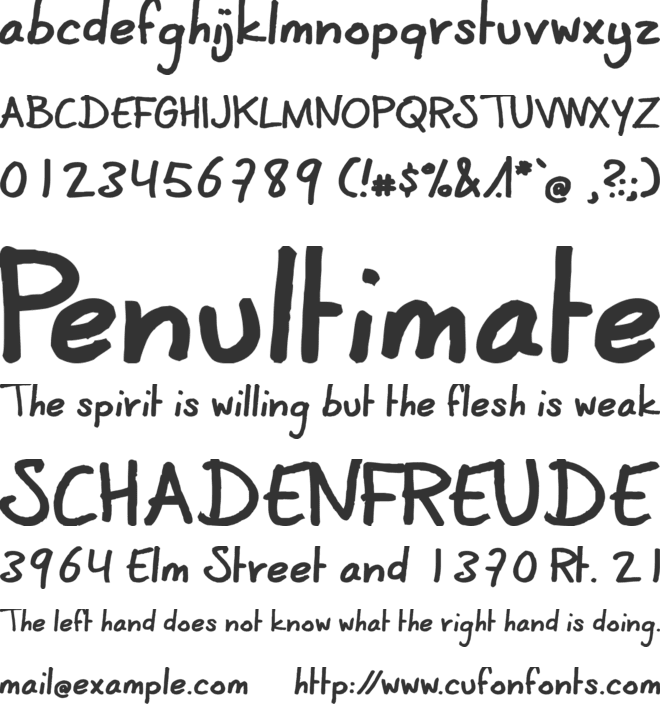 CoertSchrift font preview