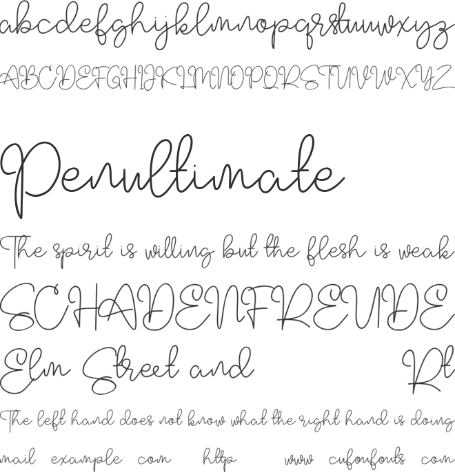 Moffle Chee Free font preview