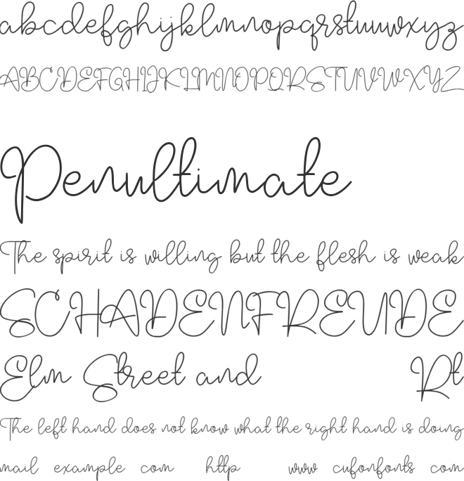 Moffle Chee Free font preview