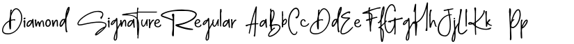 Diamond Signature font download