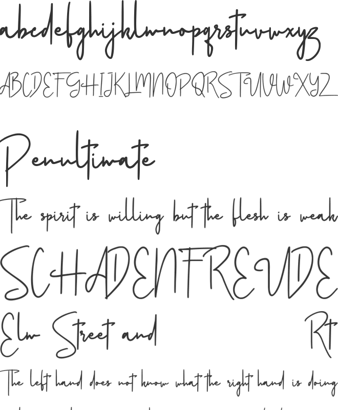 Volustion Free font preview