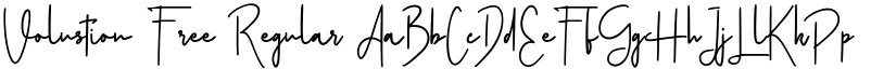 Volustion Free Regular font