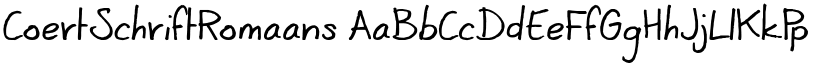CoertSchriftRomaans font