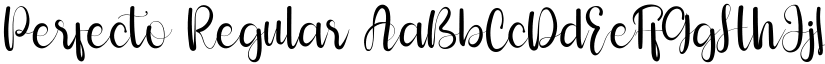Perfecto Regular font