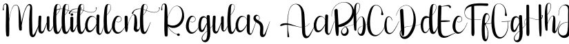 Multitalent Regular font