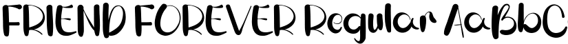 FRIEND FOREVER Regular font
